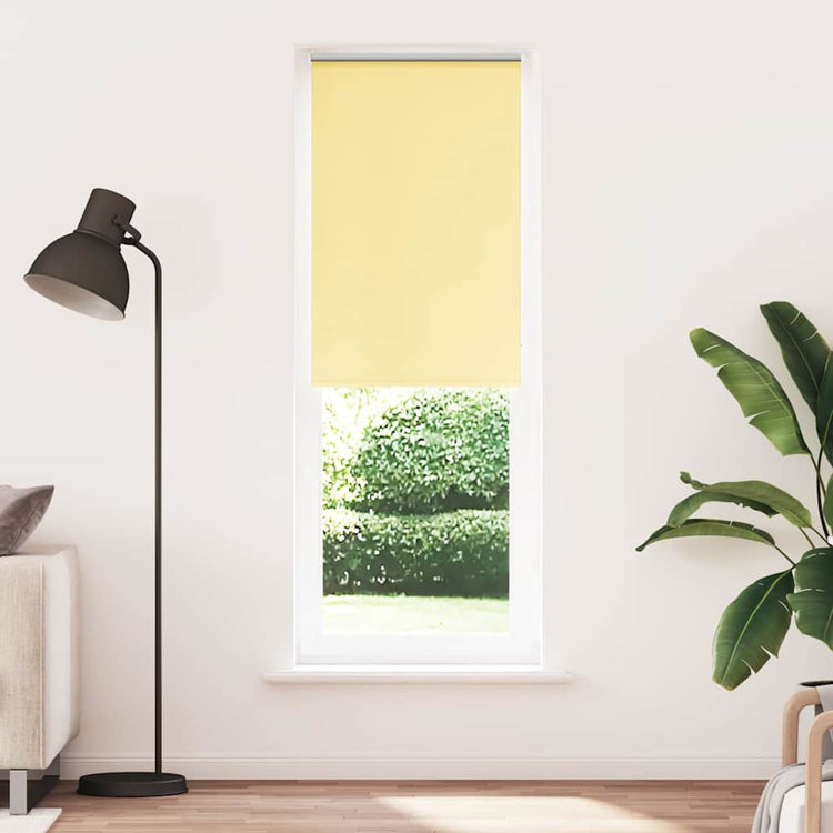 Vidaxx store enrouleur occultant 80x230 cm, largeur du tissu 75,7 cm jaune