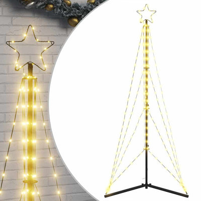 Vidaxl LED Arbre de Noël 363 LEDS blanc chaud 182 cm