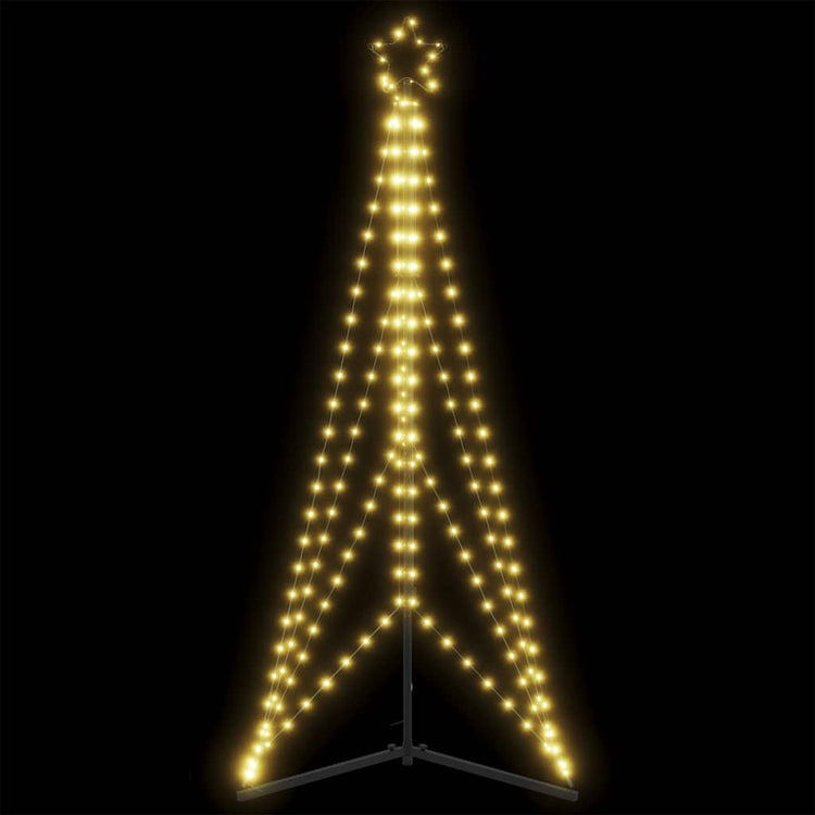 Vidaxl LED Arbre de Noël 363 LEDS blanc chaud 182 cm