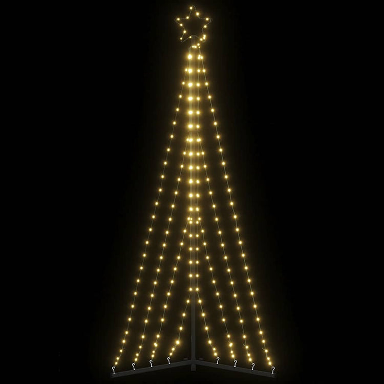 Vidaxl LED Arbre de Noël 339 LEDS blanc chaud 182 cm
