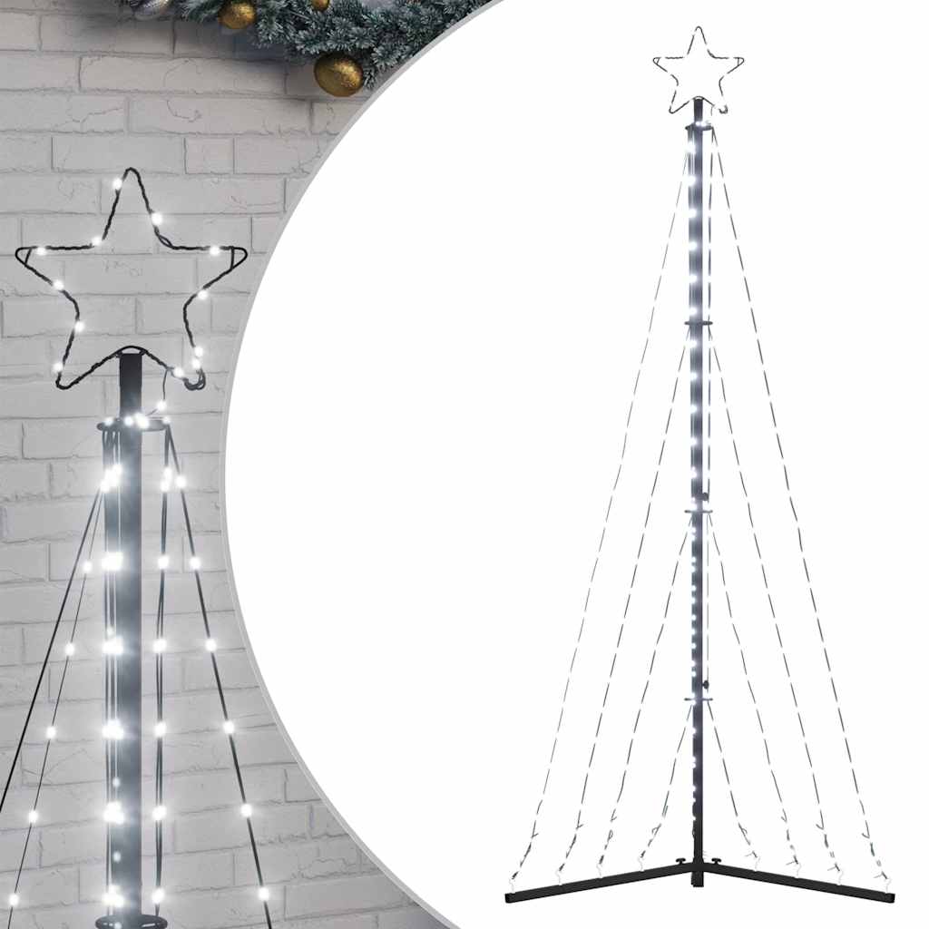 Vidaxl LED Arbre de Noël 339 LEDS Blanc froid 182 cm