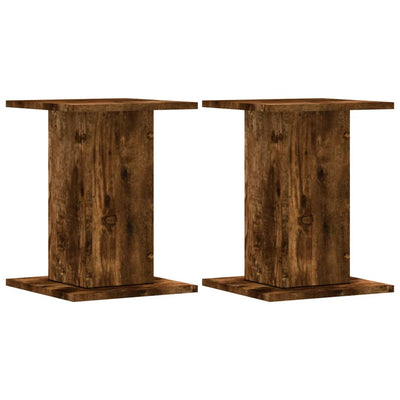 Vidaxx supports pour plantes 2 pcs 30x30x40 cm bois traité chêne fumé