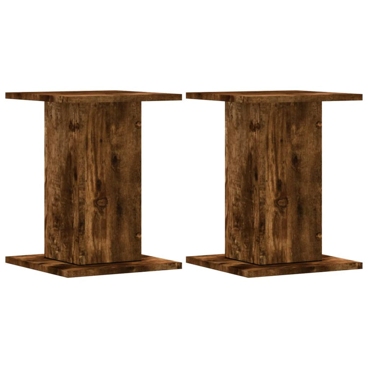Vidaxx supports pour plantes 2 pcs 30x30x40 cm bois traité chêne fumé