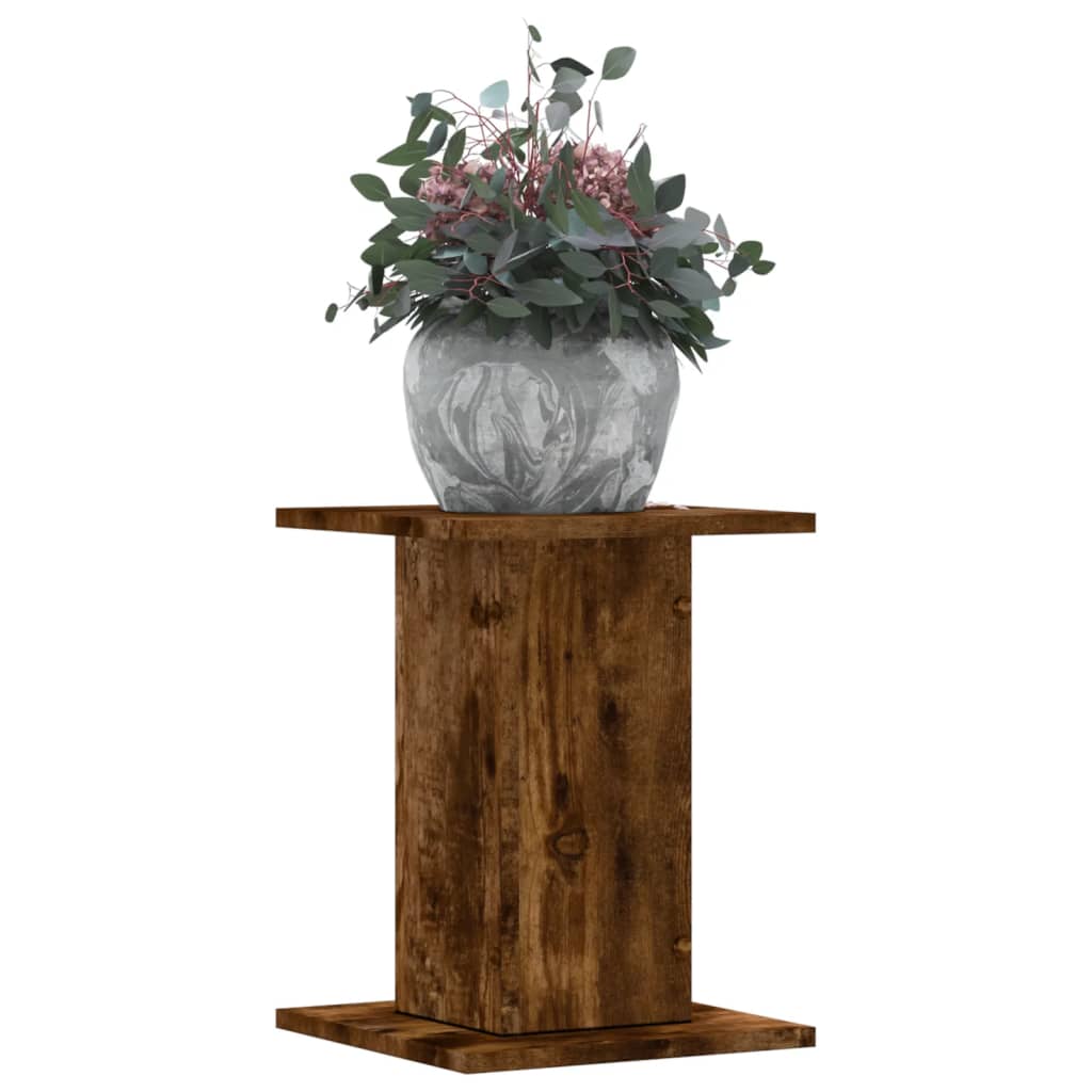 Vidaxx supports pour plantes 2 pcs 30x30x40 cm bois traité chêne fumé