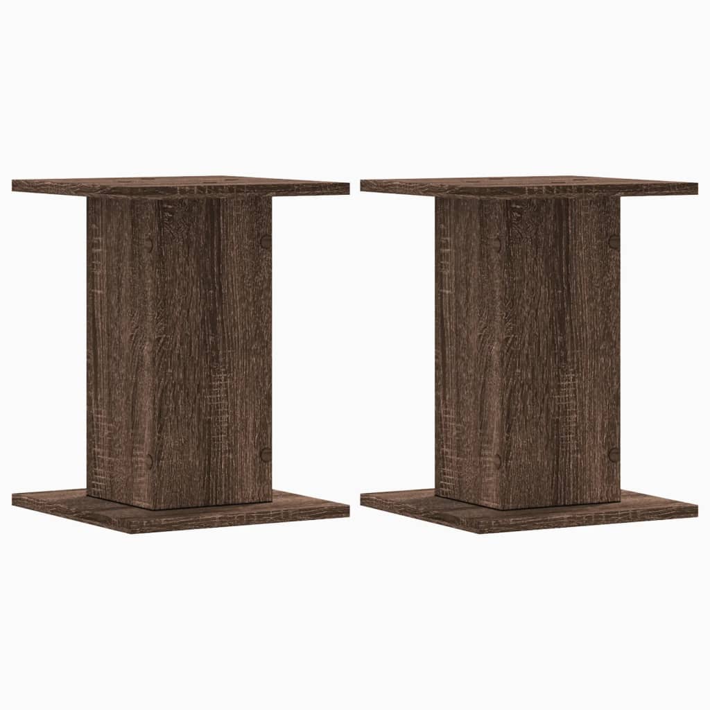 Vidaxx supports pour plantes 2 pcs 30x30x40 cm bois d'ingénierie chêne brun