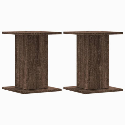 Vidaxx supports pour plantes 2 pcs 30x30x40 cm bois d'ingénierie chêne brun