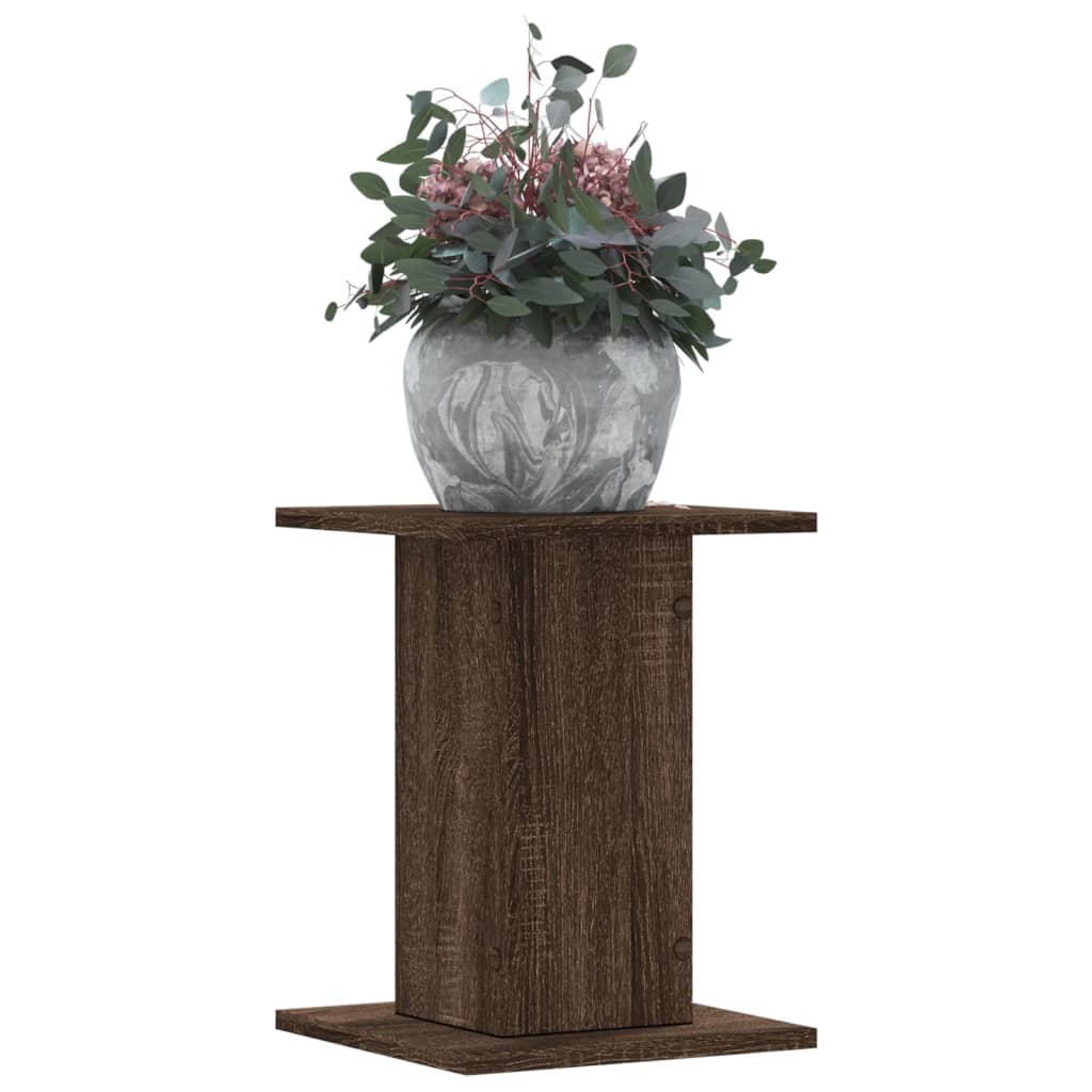 Vidaxx supports pour plantes 2 pcs 30x30x40 cm bois d'ingénierie chêne brun