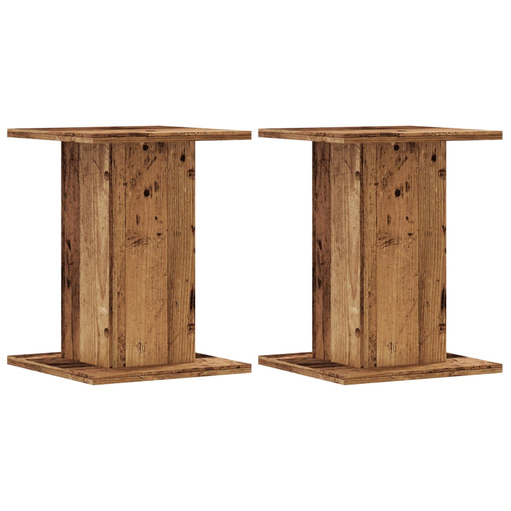 Vidaxx supports pour plantes 2 pcs 30x30x40 cm bois traité, couleur bois ancien