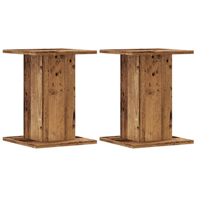 Vidaxx supports pour plantes 2 pcs 30x30x40 cm bois traité, couleur bois ancien