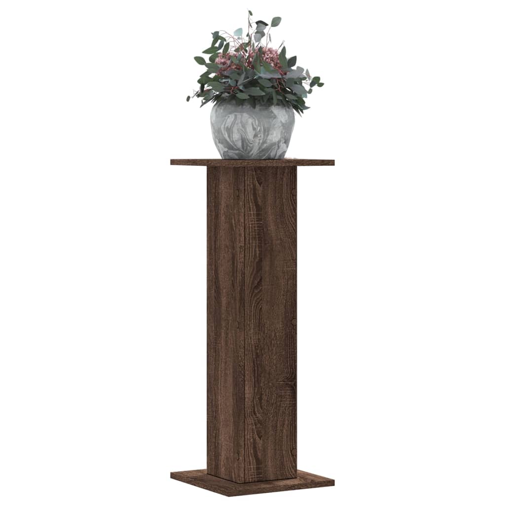 Normes de l'usine Vidaxl 2 PCS 30x30x80 cm Chêne brun en bois transformé