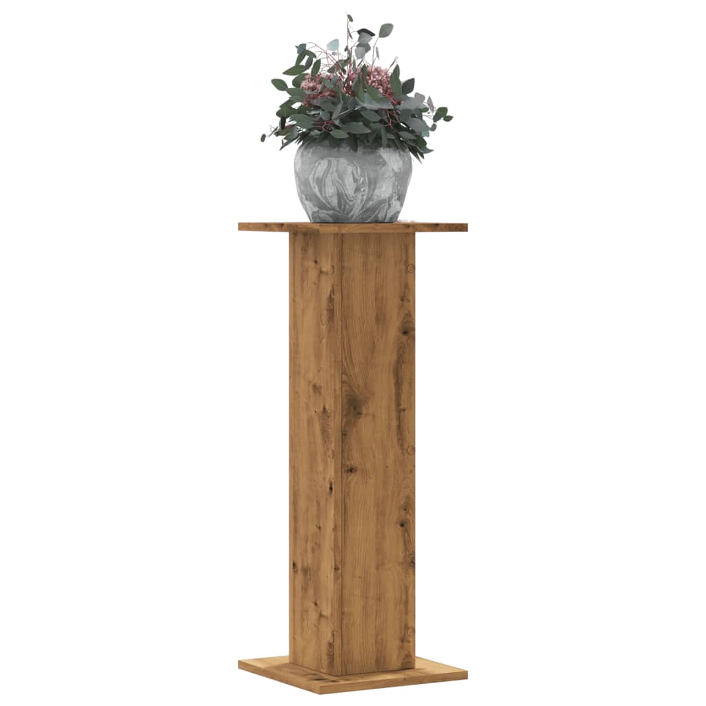 Vidaxx porte-plantes 2 pcs 30x30x80 cm bois chêne artisanal