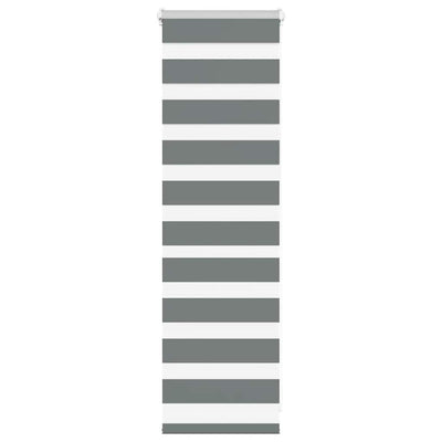 Vidaxl Zebra Rouleau aveugle 50x100 cm Largeur de tissu 45,9 cm gris foncé
