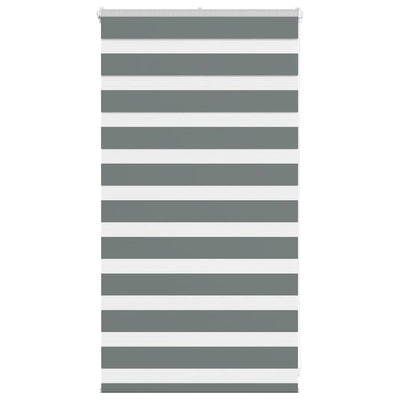 Vidaxl Zebra Rouleau aveugle 75x100 cm Largeur de tissu 70,9 cm gris foncé