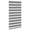 Vidaxl Zebra Rouleau aveugle 80x100 cm Largeur de poussière 75,9 cm Gris foncé