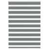 Vidaxl Zebra Rouleau aveugle 95x100 cm Largeur de tissu 90,9 cm gris foncé