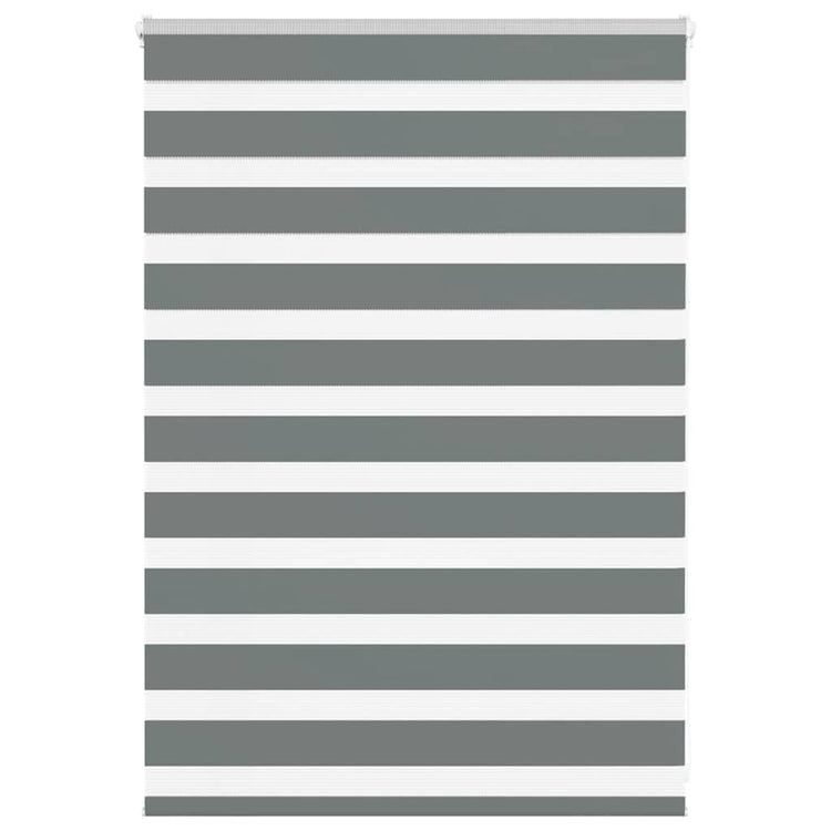 Vidaxl Zebra Rouleau aveugle 95x100 cm Largeur de tissu 90,9 cm gris foncé