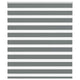 Vidaxl Zebra Rouleau aveugle 120x100 cm Largeur de tissu 115,9 cm Gris foncé
