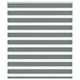 Vidaxl Zebra Rouleau aveugle 135x100 cm Largeur de tissu 130,9 cm Gris foncé