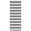Vidaxl Zebra Rouleau aveugle 65x150 cm Largeur de tissu 60,9 cm Gris foncé