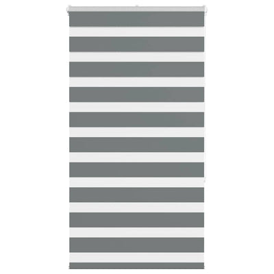 Vidaxl Zebra Rouleau aveugle 75x150 cm Largeur de tissu 70,9 cm gris foncé
