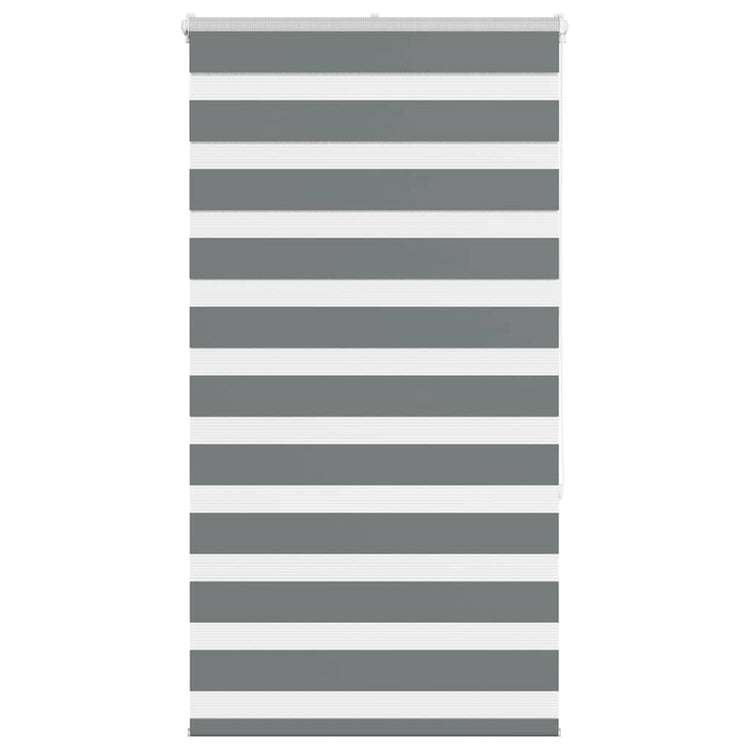 Vidaxl Zebra Rouleau aveugle 75x150 cm Largeur de tissu 70,9 cm gris foncé