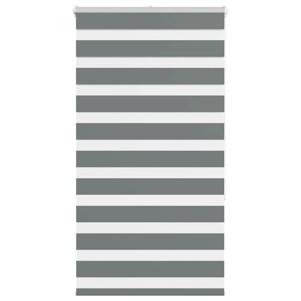 Vidaxl Zebra Rouleau aveugle 85x150 cm Largeur de tissu 80,9 cm gris foncé