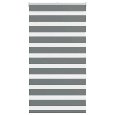 Vidaxl Zebra Rouleau aveugle 85x150 cm Largeur de tissu 80,9 cm gris foncé