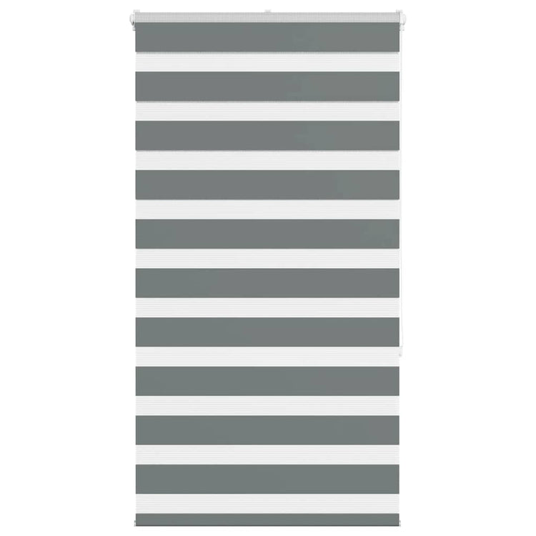Vidaxl Zebra Rouleau aveugle 85x150 cm Largeur de tissu 80,9 cm gris foncé
