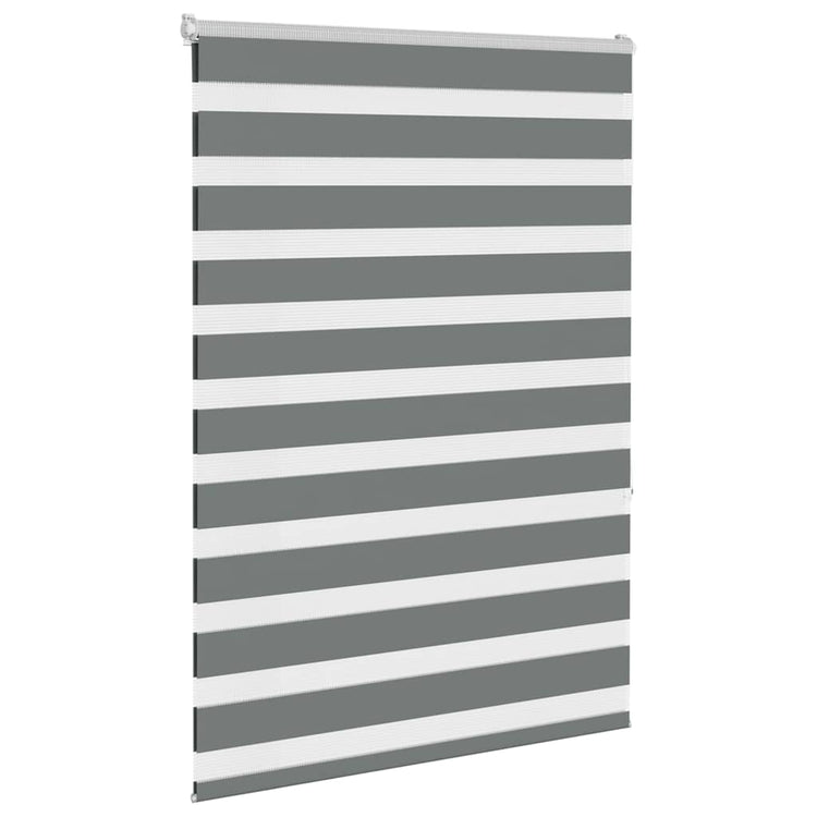 Vidaxl Zebra Rouleau aveugle 95x150 cm Largeur de tissu 90,9 cm gris foncé