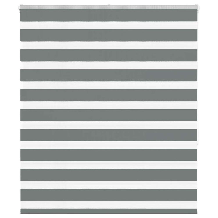 Vidaxl Zebra Rouleau aveugle 120x150 cm Largeur de tissu 115,9 cm Gris foncé