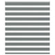 Vidaxl Zebra Rouleau aveugle 120x150 cm Largeur de tissu 115,9 cm Gris foncé