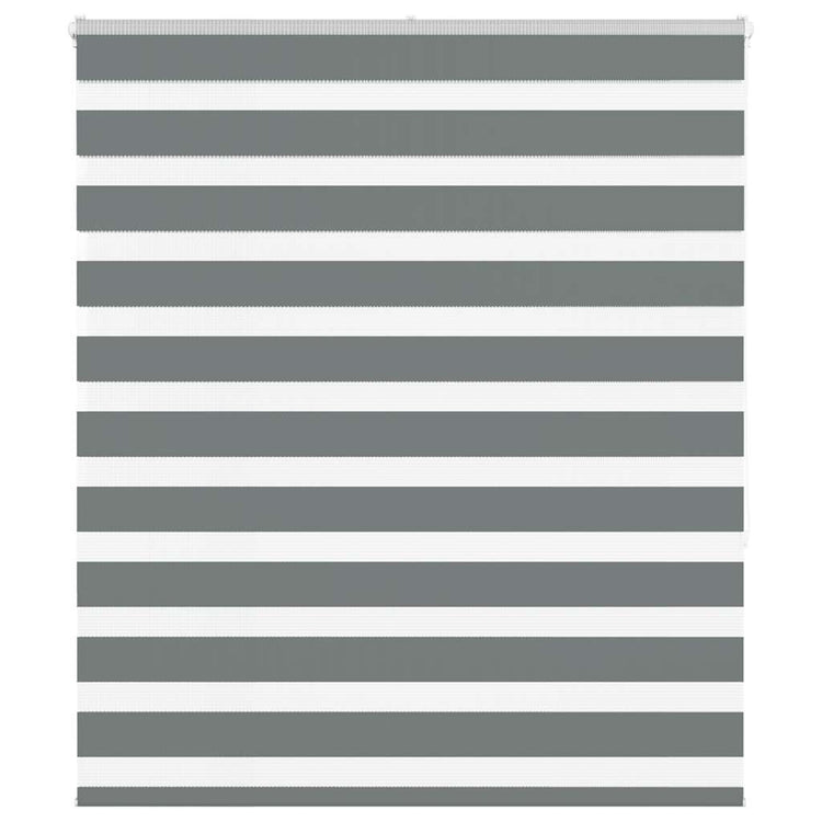 Vidaxl Zebra Rouleau aveugle 105x150 cm Largeur de tissu 100,9 cm gris foncé