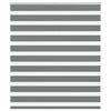 VidaXL store enrouleur zèbre 135x150 cm largeur de tissu 130,9 cm gris foncé