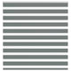 VidaXL store enrouleur zèbre 145x150 cm largeur de tissu 140,9 cm gris foncé