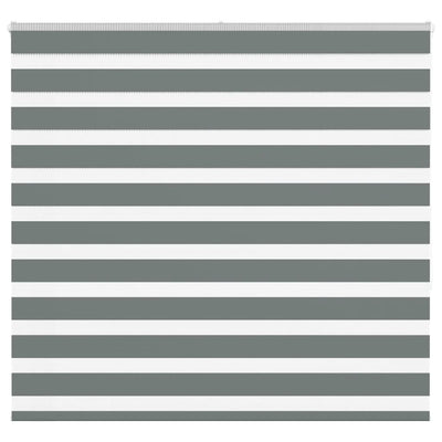 VidaXL store enrouleur zèbre 155x150 cm largeur de tissu 150,9 cm gris foncé