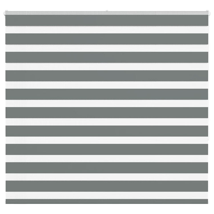 VidaXL store enrouleur zèbre 160x150 cm largeur de tissu 155,9 cm gris foncé