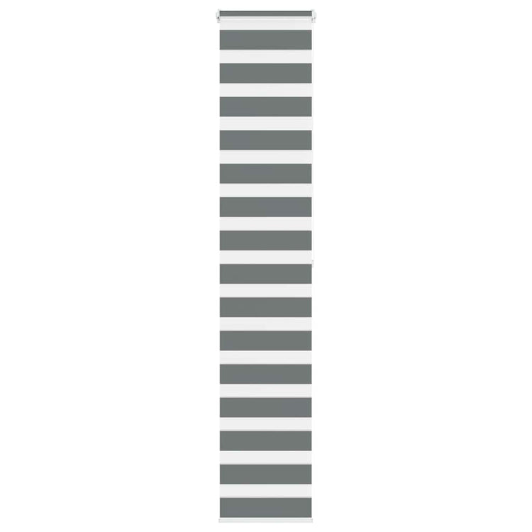 Vidaxl Zebra Rouleau aveugle 45x200 cm Largeur de poussière 40,9 cm Gris foncé