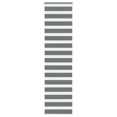 Vidaxl Zebra Rouleau aveugle 55x200 cm Largeur de tissu 50,9 cm Gris foncé