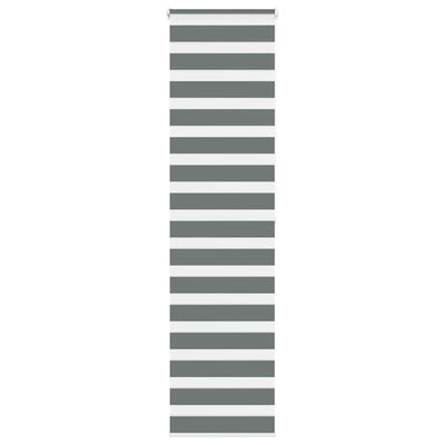 Vidaxl Zebra Rouleau aveugle 60x200 cm Largeur de poussière Gris foncé 55,9 cm