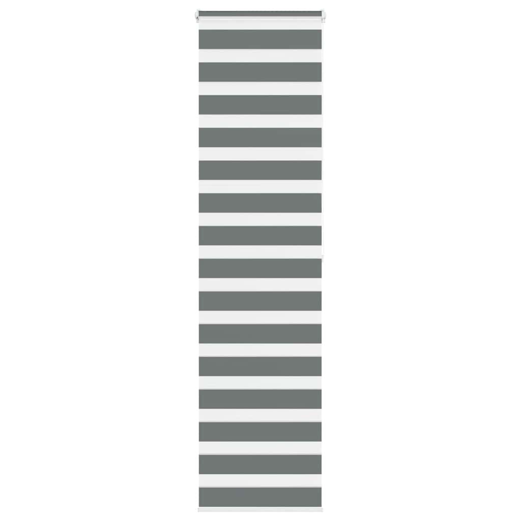 Vidaxl Zebra Rouleau aveugle 70x200 cm Largeur de poussière 65,9 cm Gris foncé