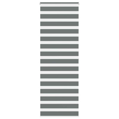 Vidaxl Zebra Rouleau aveugle 80x200 cm Largeur de poussière 75,9 cm Gris foncé