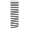 VidaXL store enrouleur zèbre 85x200 cm largeur de tissu 80,9 cm gris foncé