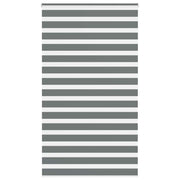 Vidaxl Zebra Rouleau aveugle 130x200 cm Largeur de tissu 125,9 cm Gris foncé - afbeelding 1