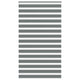 Vidaxl Zebra Rouleau aveugle 130x200 cm Largeur de tissu 125,9 cm Gris foncé