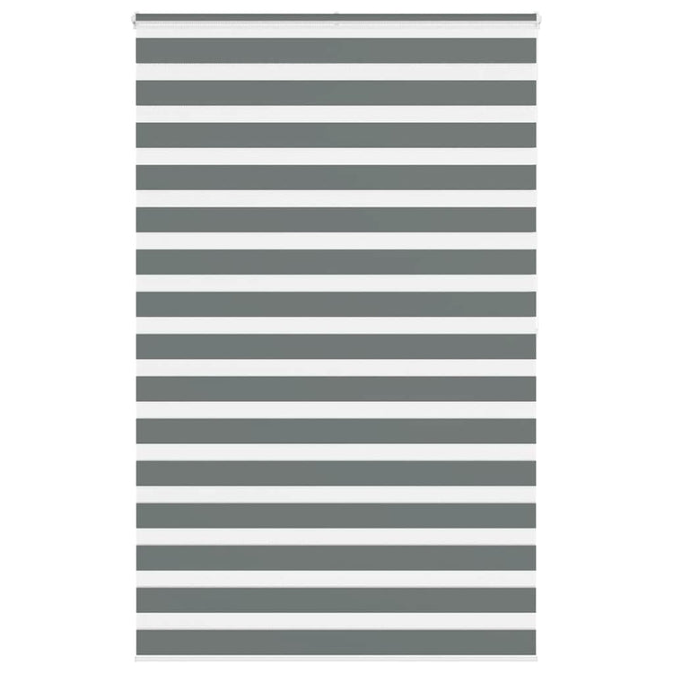 Vidaxl Zebra Rouleau aveugle 145x200 cm Largeur de tissu 140,9 cm Gris foncé