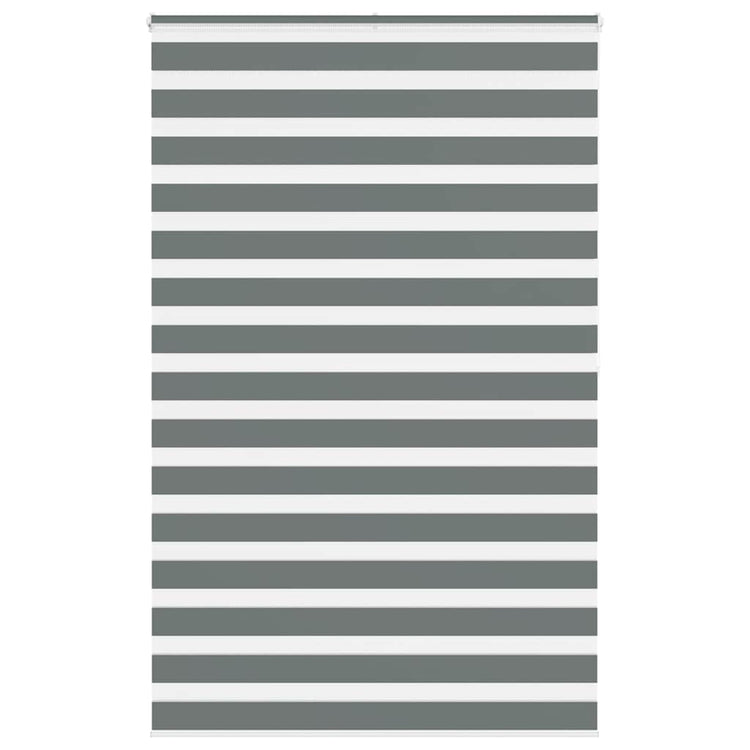 Vidaxl Zebra Rouleau aveugle 150x200 cm Largeur de tissu 145,9 cm Gris foncé