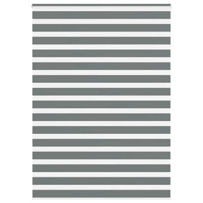 Vidaxl Zebra Rouleau aveugle 155x200 cm Largeur de tissu 150,9 cm gris foncé