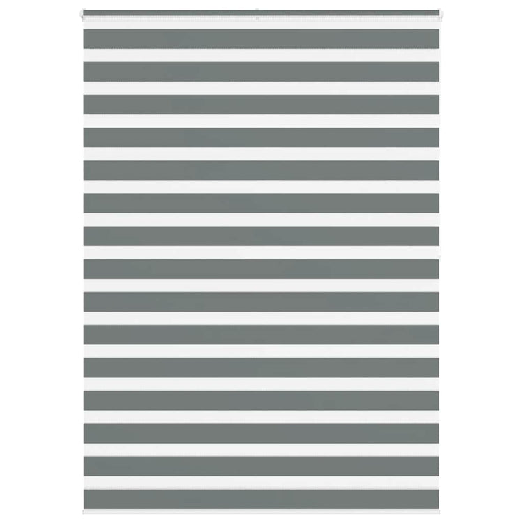 Vidaxl Zebra Rouleau aveugle 160x200 cm Largeur de tissu 155,9 cm Gris foncé