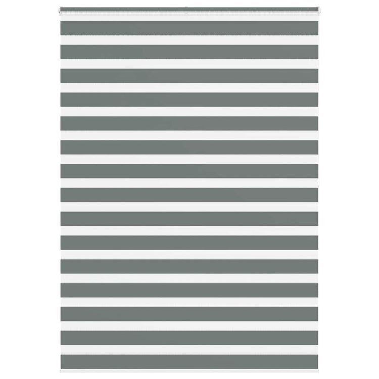 Vidaxl Zebra Rouleau aveugle 165x200 cm Largeur de tissu 160,9 cm Gris foncé