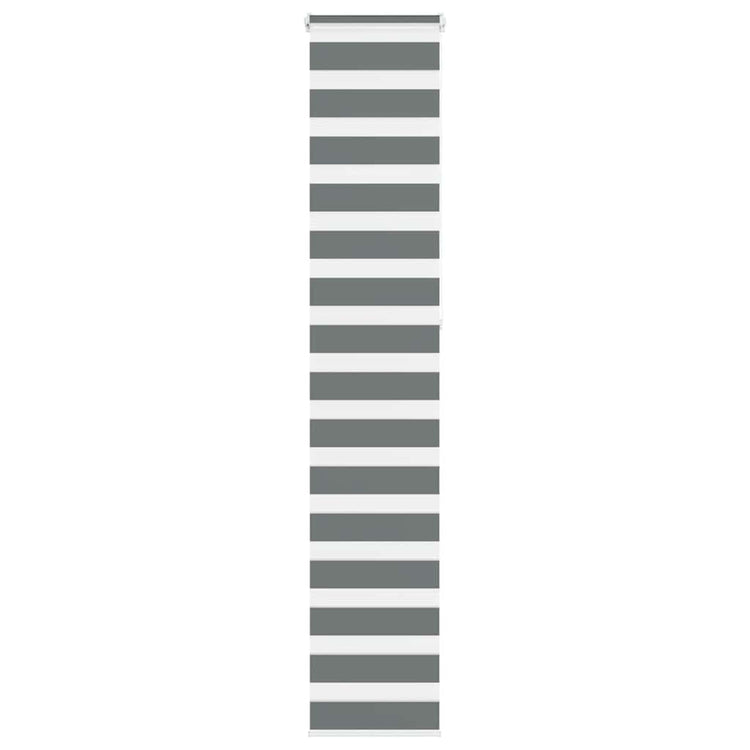 Vidaxl Zebra Rouleau aveugle 50x230 cm Largeur de tissu 45,9 cm gris foncé